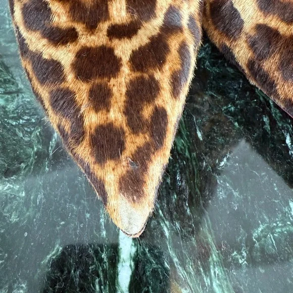 Christian Louboutin Pony Hair Leopard inside zipper HIGH Boots - Picture 7 of 11